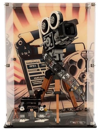 Acrylic Display Case compatible with LEGO® Walt Disney Tribute Camera (43230) (Clear Back Panel)