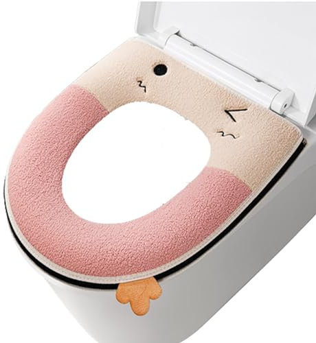 Weiches Toilettensitzkissen, atmungsaktiv, gepolsterter Toilettensitz mit Reißverschluss und Griff, wiederverwendbares WC-Kissen, praktischer runder WC-Sitz für Hotel, Krankenhaus, Handicap