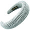 scicent Haarband Kosmetik Einfarbiges Haarreifen Dickes Gepolstert Perlen Damen Breit Haarreif Schwamm Stirnband mit Kunstperlen Hochzeit Haarschmuck für Frauen Mädchen 26925