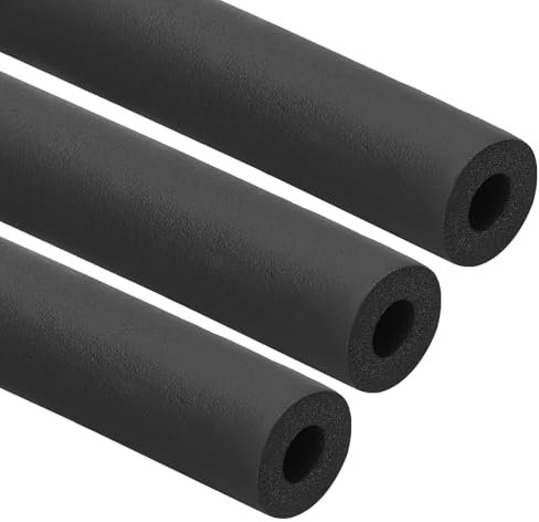 PATIKIL 5/8(16mm) ID x 6Ft Tuyau Isolation Mousse Tube, 3pcs Tuyau Couvercle Enveloppement Rouleau Barre Rembourrage Tuyau pour Adhère Poignée HVAC Extérieur Air Conditionneur Unités