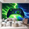 Gaming Controller Lightning Wall Mural Colorful Wallpaper for Living Room Bedroom Office Restaurant Home Decoration Large Size 250 x 175 cm (WxH)