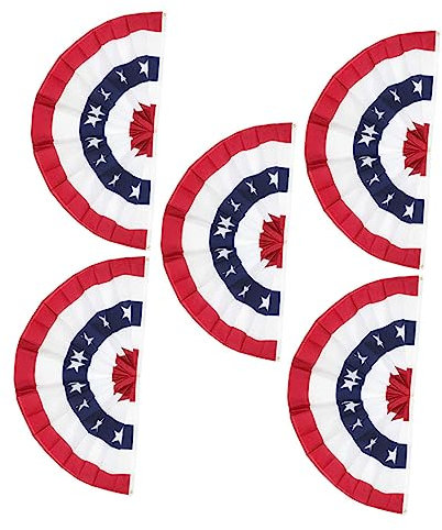 BESPORTBLE Helle Farbe Usa Flagge Fan Banner Bunting Flagge Decor Amerikanische Banner Fan Shaped Dekorationen
