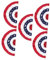 BESPORTBLE Helle Farbe Usa Flagge Fan Banner Bunting Flagge Amerikanische Flagge Banner Fächerförmige Dekorationen