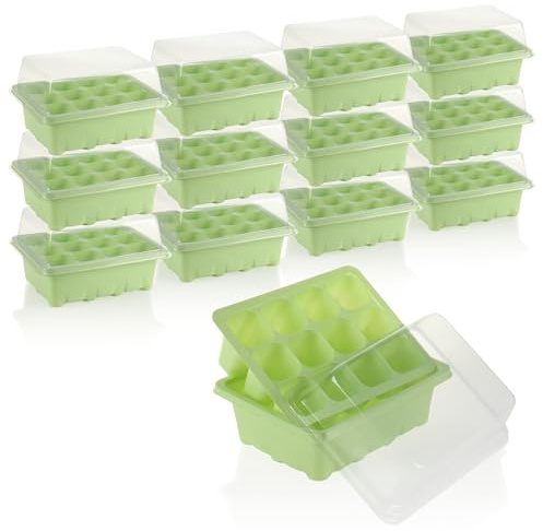 com-four® 12x Anzucht-Set für die Anzucht von kleinen Pflanzen, Für Blumen | Obst und auch Gemüse