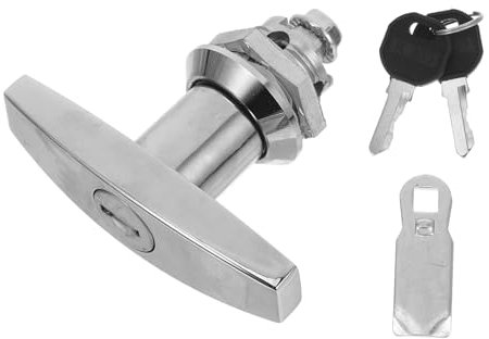 UKCOCO Serrure à Poignée En t Avec Clés Serrure D'armoire Sécurisée De Zinc Solide Verrouillage Haute Résistance Pour Tiroirs Et Classeurs 1 Pièce