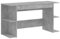 Eleganz Bureau gris béton 140 x 50 x 75 cm en matériau dérivé du bois – Bureau moderne pour grands bureaux – Durable et peu encombrant