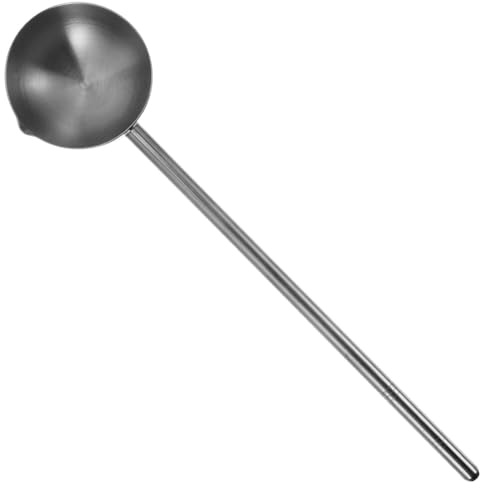 AUTSUPPL Cucchiaio da Cucina in Acciaio Inossidabile con Manico Ergonomico Mestolo per Zuppe Condimenti e Olio Resistente per Uso e Professionale