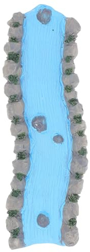 FUNOMOCYA Miniatur Gartenaccessoire aus Kunstharz mit Modellwasser Therapeutische Sandtray Szene Dekorativ und Bruchfest für Zuhause und Büro