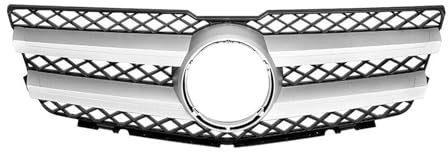 EVEKHAHHRB Auto Kühlergrill Für GLK X204 2008-2012 Für GLK280 Für GLK300 Für GLK350 GTR Style Front Racing Grille Front Bumper Grilles Nieren Kühlergrill(FCL2-Chrome S)
