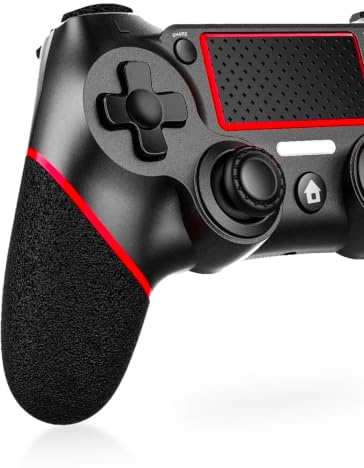 Shiptree Wireless P4 Controller, 600mAh, Joystick con Vibrazione | Gamepad Controller per Ps-4/Pro/Slim/PC, Giroscopio, Jack per Cuffie da 3,5mm - ROSE