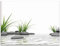 ARTland Wanddeko Glasbilder Wandbild Glas Bild einteilig 60x45 cm Querformat Wellness Zen 3D Steine Entspannung Spa Gräser See Modern T6CD