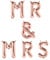 ballonfritz® Luftballon MR & MRS Schriftzug-Set in ROSEGOLD - Folienballons als Hochzeit Geschenk, Party Dekoration oder Überraschung
