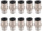 Heschen Schnelle Verbindungen PC6-01 6mm Push In Joint Male Thread 1/8 Anschluss Pneumatische Quick Fittings 10 Stück