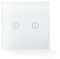 SmartLife Wandschalter - Wi-Fi - Dual - Wandhalterung - 1000 W - Android/IOS - Glas - Weiss