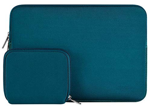 MOSISO Laptop Case 16 inch, 15-15.6 inch Laptop Sleeve Bag Compatible with MacBook Pro 16 inch, HP, Acer, Dell, Lenovo, ASUS Notebook, Neoprene Computer Sleeve Bag with Small Case, Deep Teal