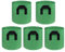 Mintice 5 Pack Plant Grow Bag Green Vegetable Planting Growing Bag Aeration Fabric Breathable Planter Container Pots Double Handles Home Garden for Flower, Potato, Tomato, Carrot 3 Gallon