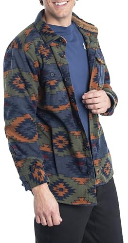 Legendary Whitetails Herren Standard Navigator Fleece-Hemd mit Knopfleiste, Asphalt Ridge, Größe XL