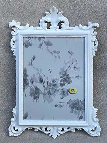 Bilderrahmen Weiß Antik Barockrahmen 36x24cm Fotorahmen Shabby 20x15 Deko Hängerahmen Spiegelrahmen Vintage Landhausstil Prunkrahmen c12M
