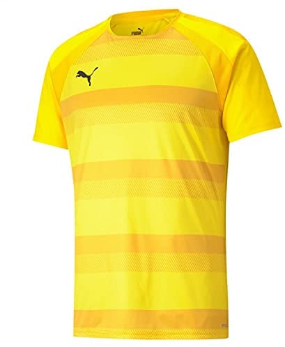 PUMA Teamvision Jersey Jr - Maglietta Unisex per Bambino, Unisex - Bimbi 0-24, Maglietta, 704928-07, Cyber Giallo, 12 Anni