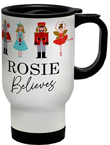 Shopagift Personalised Believes- All Nutcracker Characters Travel Mug Cup