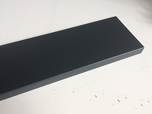 Bandeau de Rive Alu Gris Anthracite RAL 7016 EP 1 mm - 23 Tailles -Retour 2.5 cm x (Hauteur 14 cm)