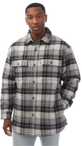 Levi's Herren Bernal Heights Overshirt Hemd, Crenshaw Plaid Bright White, Mehrfarbig, L