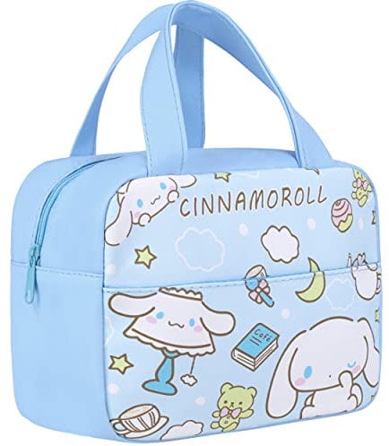 Roffatide anime Niñas bolsa de almuerzo Niños aislados fugas caja de almuerzo Gabinete grande impermeable y reutilizable bolso de mano más frío almuerzo contenedor trabajo picnics Viajes escolares