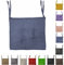 Cuscini con Lacci Coprisedia Imbottito Cuscino Sedia Cucina da Interno o Esterno Spessore 6 cm Misura 40x40 cm Tinta Unita Made in Italy (40X40, BLU, 4)