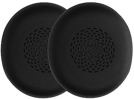 kwmobile 2X Ohrpolster kompatibel mit Jabra Evolve 2 75 Polster - Kopfhörer Polster aus Kunstleder für Over Ear Headphones
