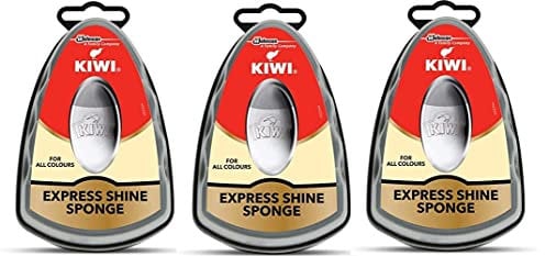 Kiwi Express Shoe Shine Sponge, 0.2 neutral (Pack Of 3)
