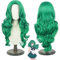 NEZIH Sailor Moon Mercury Mars Jupiter Venus Uranus Neptun Pluto Saturn Chibi Cosplay Perücken for Halloween Party Sailor Jupiter Perücke, Dekorative Accessoires Für Damen, Anime-Geschenk