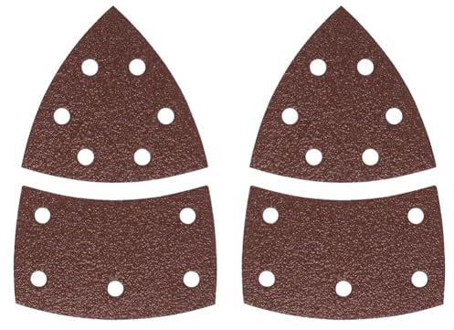 Bosch Schleifblatt (10 Stück, für Farbe, Lack, Hart-/Weichholz, Spanplatten, Metall, Rost, Zubehör für Multischleifer), 102 x 62/93 mm (Packung mit 2)