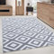 Carpettex Teppich Wohnzimmer Kurzflor 140 x 200 cm Grau Modern Geometrisch Design -Teppich Schlafzimmer Flauschig Extra Weich Waschbar Küchenteppich Teppich Esszimmer Kinderzimmer Wohnzimmerteppich