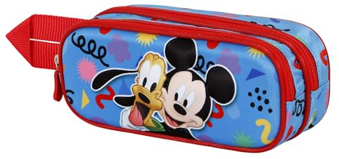 Disney 3D Doppelfedermäppchen Mates Unisex Kids,Blau,Einheitsgröße