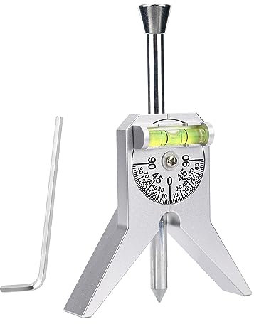 Pipe Center Finder, Pipe Fitting Tools Measure Pipe Diameter Over 0.5in and up Pipe Marker Centering Tool Centering Head with 4in Y-Type Base and Adjustable Dial Bubble Protractor