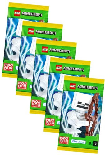 Lego Minecraft Karten Serie 1 - Sammelkarten Trading Cards (2024) - 5 Booster
