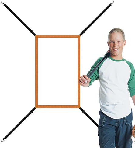 Strike Zone Target für Pitching Net,Baseball Strike Zone Target - Einstellbares Strike Zone-Netz | Baseball-Übungsnetz zum Schlagen, Schlagen und Fangen, Befestigungsgurt