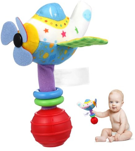 MUSISALY 1Stk Bettglocke rasseln Lernspielzeug für Neugeborene Rasselspielzeug für Kleinkinder sensory toys plüschtiere für babys flugzeug Spielzeuge schön klingendes Spielzeug Stoff