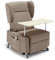 REDÒKASA Poltrona relax elettrica Atlanta per anziani, 2 motori con funzione LIFT, 4 ruote con maglione, reclinazione e alzapersona, braccioli estraibili con tavolino opzionale (Con Tavolino, Fango)
