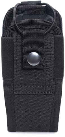 TUKNN Pochette D'Interphone Tactique, Tactique Titulaire Cas Étui Pochette de Ceinture, Sac Interphone Tactique Pochette, Sac pour Talkie-walkie,Pochette Talkie-Walkie, pour Gilet, Noir