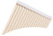 18 Pfeifen Panflöte C-Dur Panflöte Panflöte Blasinstrument Anfänger Tragetasche(White)