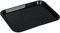 Bandeja rectangular de plástico de 9 pulgadas, bandeja de almacenamiento, bandeja de servir negra para hotel, hogar, restaurante, plato organizador, 22,8 x 16,6 cm