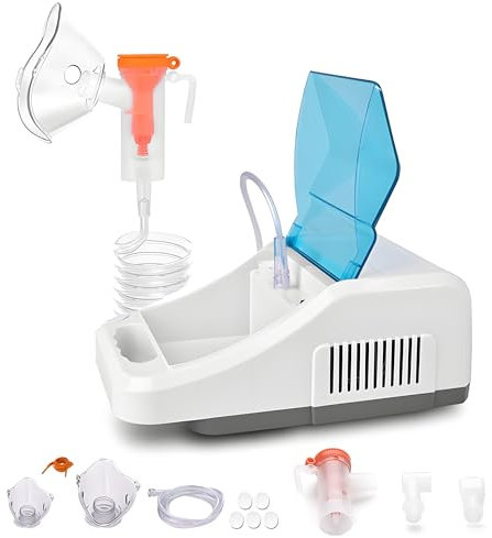 AITX Inhaler Machine for Kids and Adult - High-Efficiency Nebulization Device, Built-in Storage Box & with All Accessories, Compressor Ne-buliser Machine for Home and Travel Use