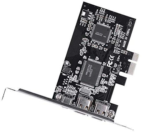 PCIE-FIREWIRE 1394A Scheda del Controller con Hotwapping e Connessione Plugandplay Supportati da IEEE 1394-1995 per Dispositivi/video