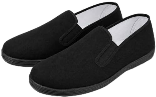 Chaussures de Kung Fu de Pékin Anciennes, Unisexes, pour Arts Martiaux Traditionnels,Tai Chi,avec Tige en Toile et Semelle en Caoutchouc antidérapante,légères,durables et au Design culturel