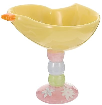 NAMOARLY 1 Stück Keramik-hühner-standbecher Snackbecher Eisbecher Gelb Robust Für Familie Freunde Jungen Und Mädchen Zum Reinigen