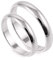 Paar Eheringe 925 Sterling Silber Kostenlose Gravur Ringe Made in Italy
