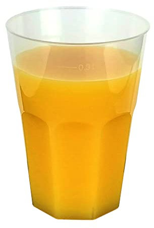 Gastro-Bedarf-Gutheil 30 bruchfeste Cocktail Becher Trinkbecher 0,3 l 300ml Mehrweg Mehrwegbecher