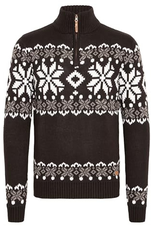 !Solid SDNorwin Herren Strickpullover Troyer Grobstrick Pullover