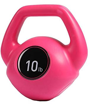Kettlebells AGYH Zement Gemischt Eisen Sand, 10lb Home Gym Krafttraining, Männer Und Frauen Bodybuilding Weight Loss Coach, Rosa